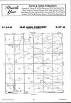 East Alma Township, Milton, Willow Creek, Directory Map, Cavalier County 2007